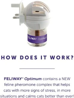 Feliway Optimum Diffuser & Refill Packs For Cats 48ml -Pet Supply Store 1vunlum0ydg