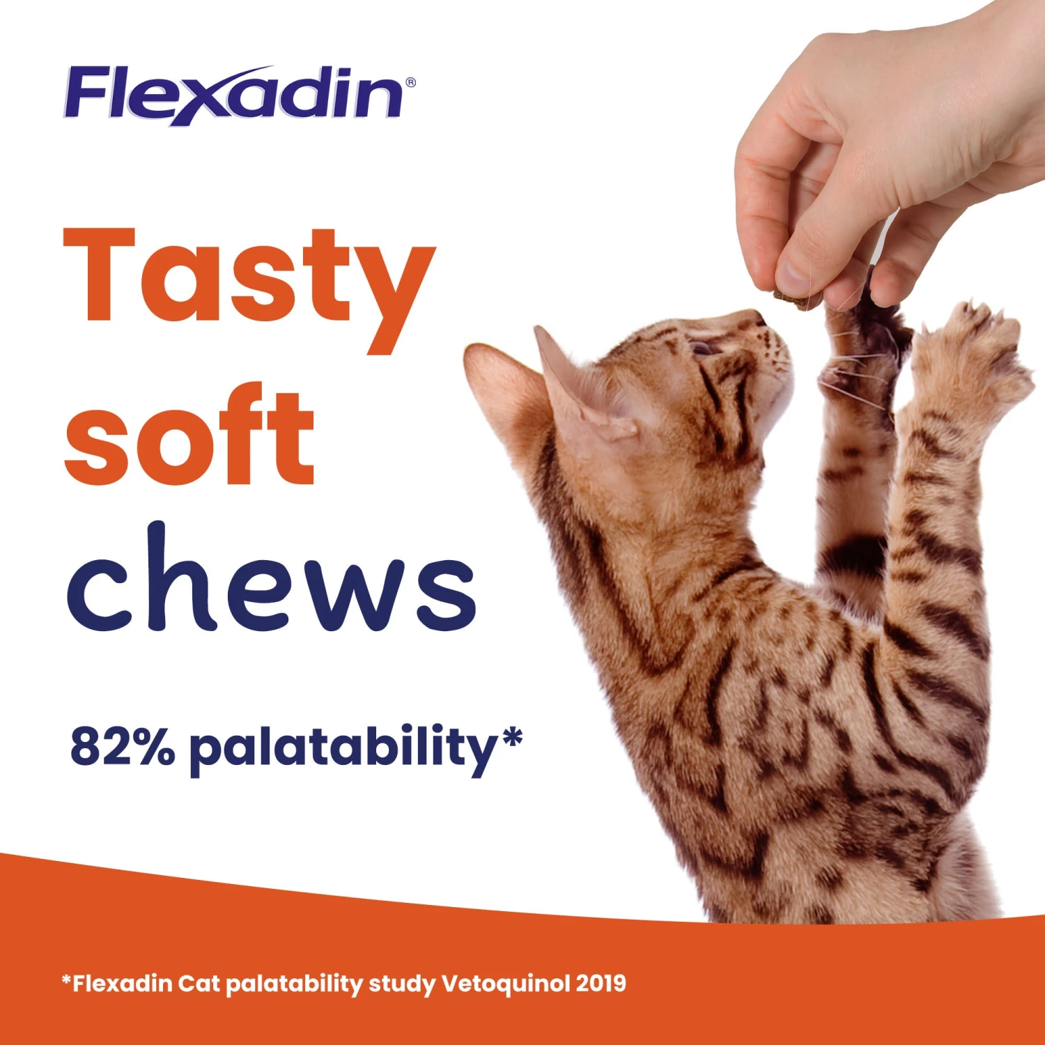 Vetoquinol Flexadin Joint Care For Cats, 60 Chews 4 Vetoquinol Flexadin Joint Care For Cats, 60 Chews - Image 4