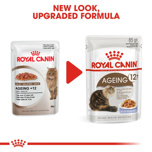 Royal Canin Ageing 12+ Senior In Jelly Wet Cat Food For Cats 12 X 85g 3 Royal Canin Ageing 12+ Senior In Jelly Wet Cat Food For Cats 12 X 85g - Image 3