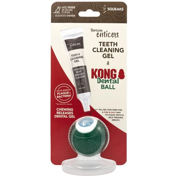 KONG TropiClean Enticers Dental Ball Kit For Small, Medium And Large Dogs 2 KONG TropiClean Enticers Dental Ball Kit For Small, Medium And Large Dogs - Image 2