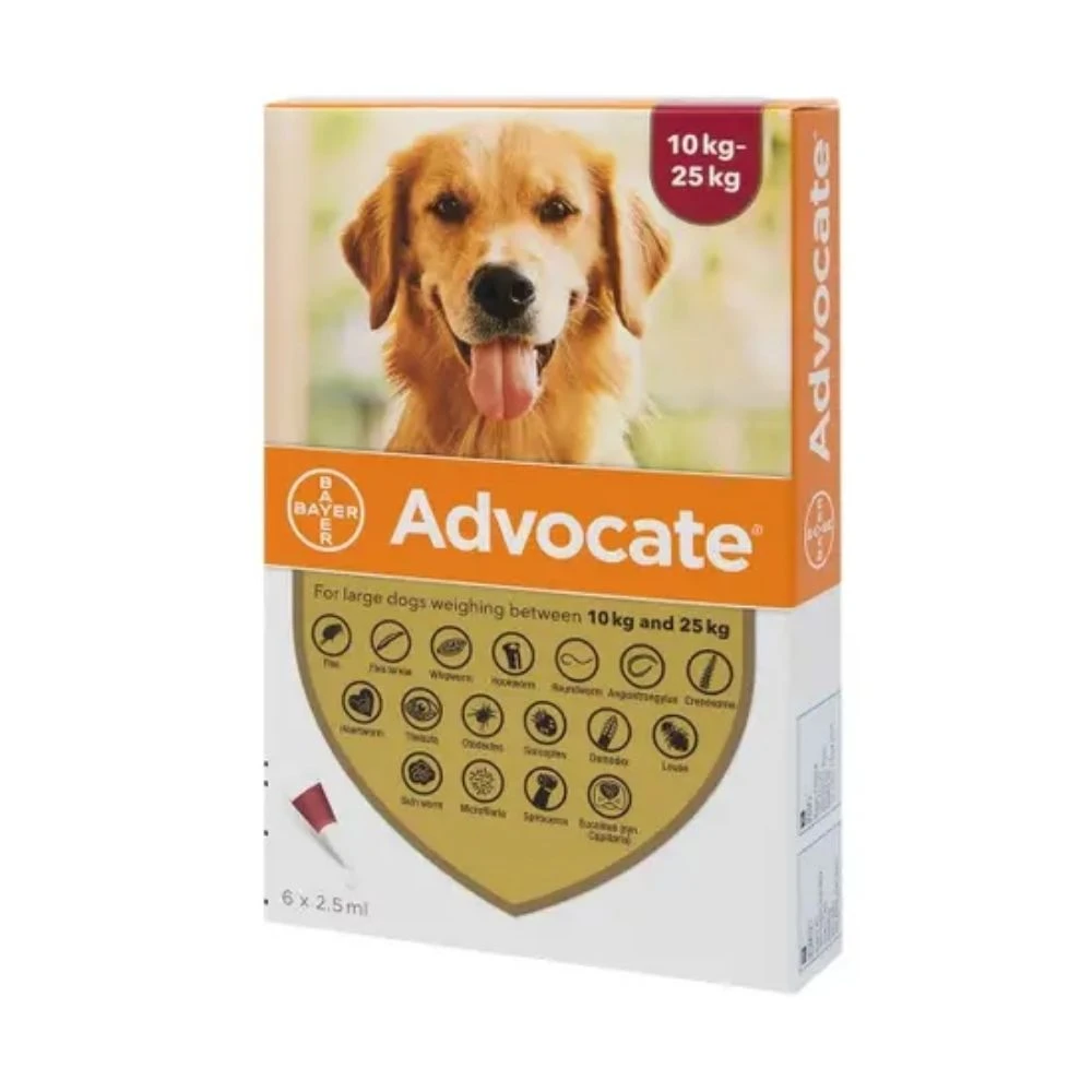 Advocate Spot On For Dogs 250 For 10-25kg Dogs 2 Advocate Spot On For Dogs 250 For 10-25kg Dogs - Image 2