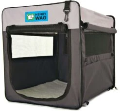 Henry Wag Folding Fabric Crate- Various Sizes -Pet Supply Store 5vevtlcrlsu