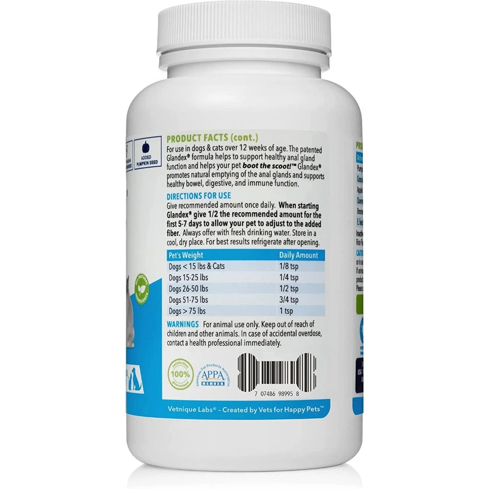 Glandex Vegan Salmon Flavoured Powder Dog & Cat Anal Gland Supplement 8 Glandex Vegan Salmon Flavoured Powder Dog & Cat Anal Gland Supplement - Image 8