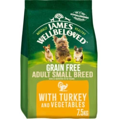 James Wellbeloved Adult Small Breed Dog Food Grain Free Turkey & Veg 14 James Wellbeloved Adult Small Breed Dog Food Grain Free Turkey & Veg -Pet Supply Store e433h5kktht