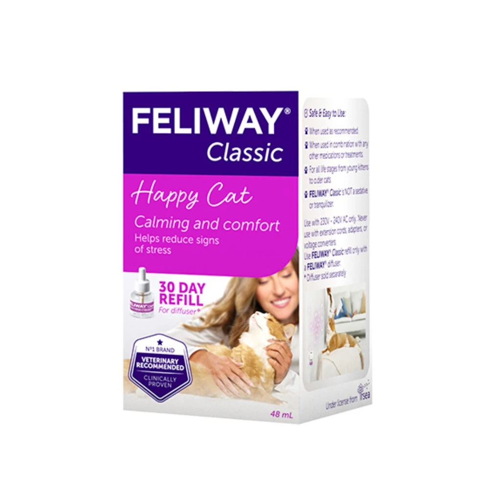 Feliway Classic Diffuser & Refill Pack For Cats 48ml 2 Feliway Classic Diffuser & Refill Pack For Cats 48ml - Image 2