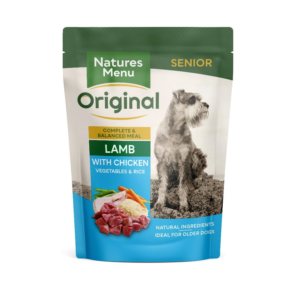 Natures Menu Senior Dog Pouch Lamb With Chicken 8 X 300g 1 Natures Menu Senior Dog Pouch Lamb With Chicken 8 X 300g