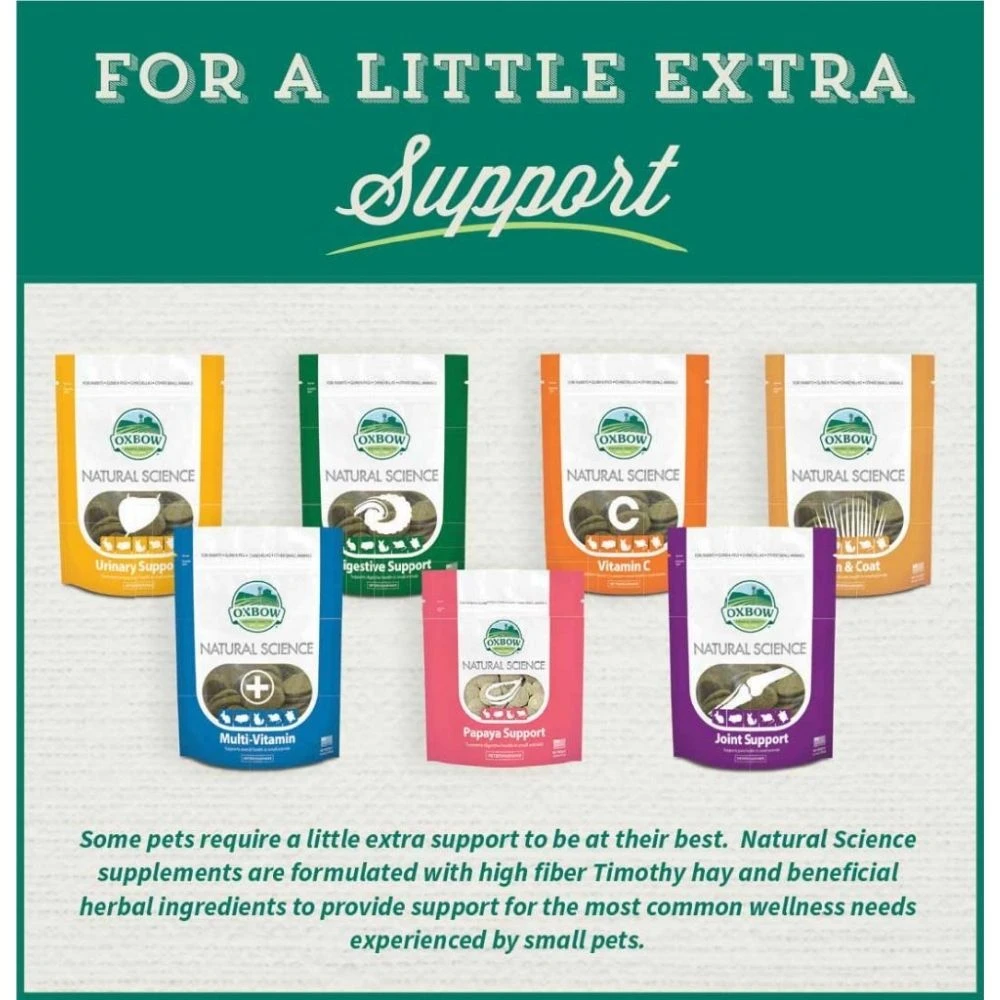 Oxbow Natural Science Multi-Vitamin Supplement For Small Animals X 60 Tablets 3 Oxbow Natural Science Multi-Vitamin Supplement For Small Animals X 60 Tablets - Image 3