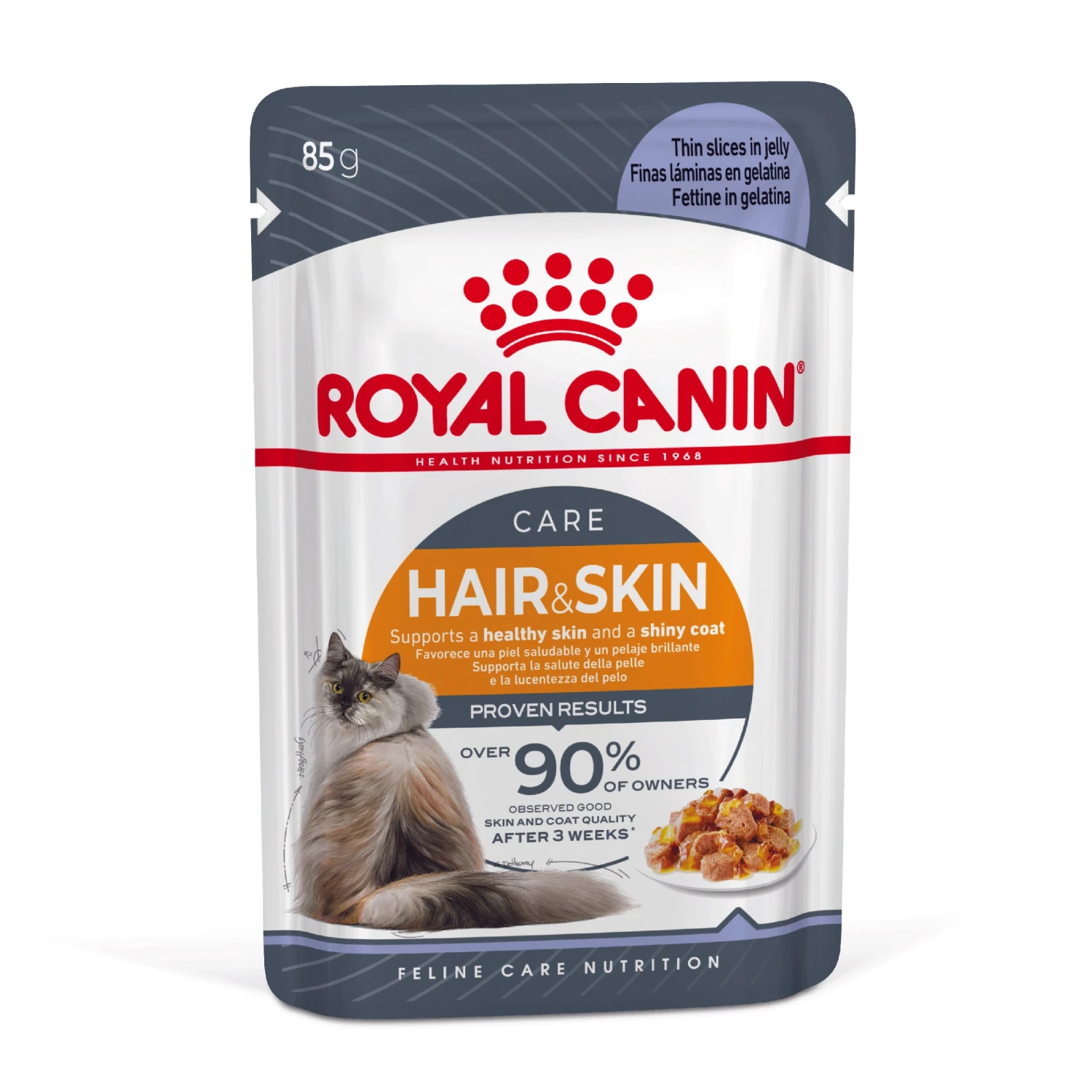 Royal Canin Hair & Skin Care In Jelly Adult Wet Cat Food 12 X 85g 1 Royal Canin Hair & Skin Care In Jelly Adult Wet Cat Food 12 X 85g