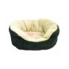 Rosewood Grey Jumbo Cord/Plush Oval Dog Bed