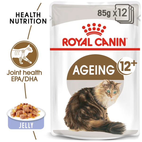 Royal Canin Ageing 12+ Senior In Jelly Wet Cat Food For Cats 12 X 85g 2 Royal Canin Ageing 12+ Senior In Jelly Wet Cat Food For Cats 12 X 85g - Image 2