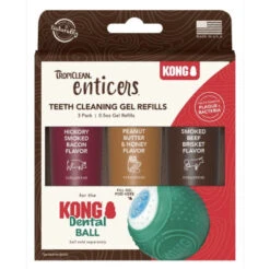 TropiClean Enticers Teeth Cleaning Gel Variety Pack For KONG Dental Ball