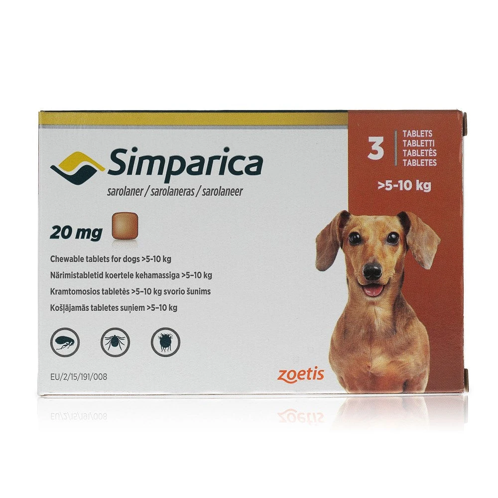 ZOETIS Simparica Palatable Tablets For Dogs 4 ZOETIS Simparica Palatable Tablets For Dogs - Image 4