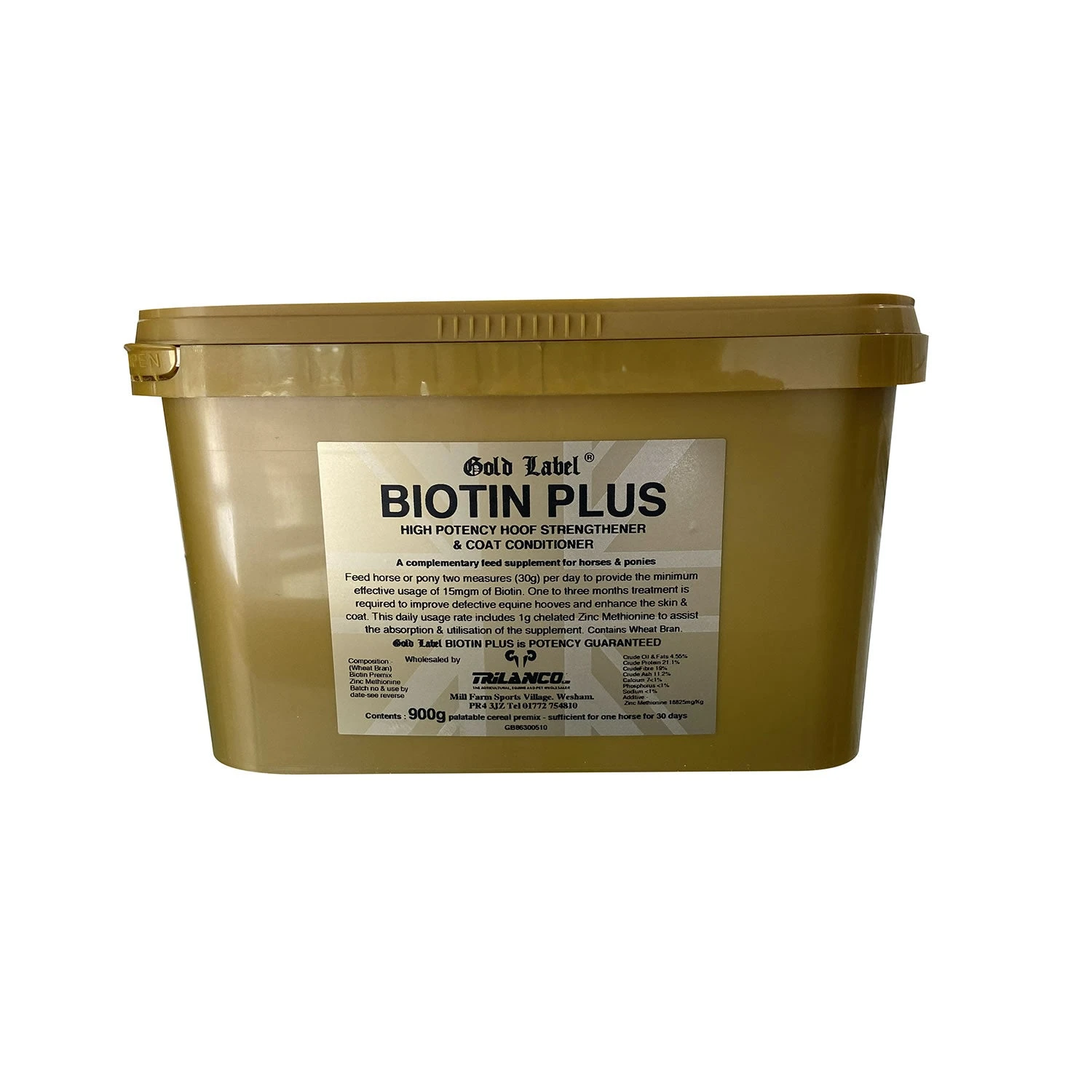 Gold Label Biotin Plus For Horses-900g 1 Gold Label Biotin Plus For Horses-900g