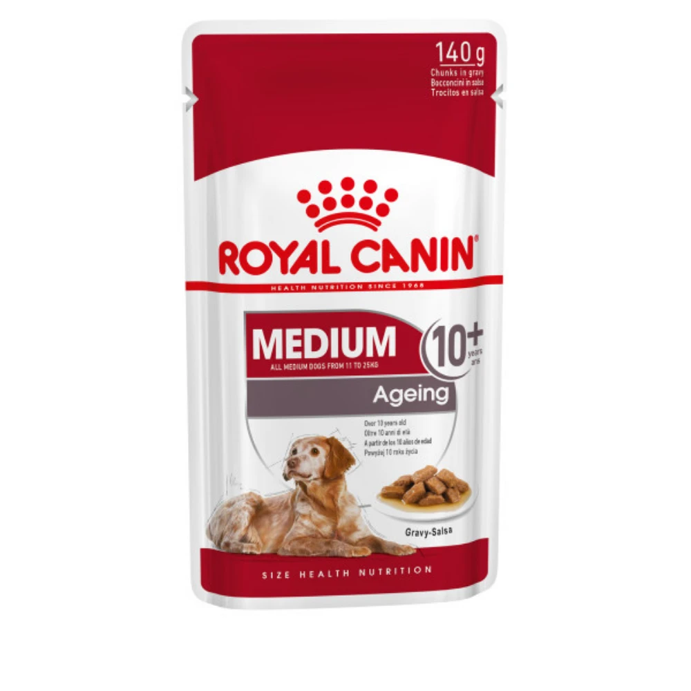 Royal Canin Wet Dog Food For Medium Ageing Senior 10+ Dogs 10x140g 1 Royal Canin Wet Dog Food For Medium Ageing Senior 10+ Dogs 10x140g