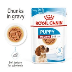 Royal Canin Nutritional Wet Dog Food For Medium Puppy 10x140g -Pet Supply Store oaaw43qjtub