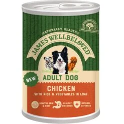 James Wellbeloved Chicken & Rice Adult Wet Dog Food 400g X 12