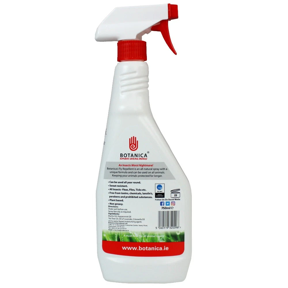 Botanica Fly Spray For Animals 750ml 2 Botanica Fly Spray For Animals 750ml - Image 2