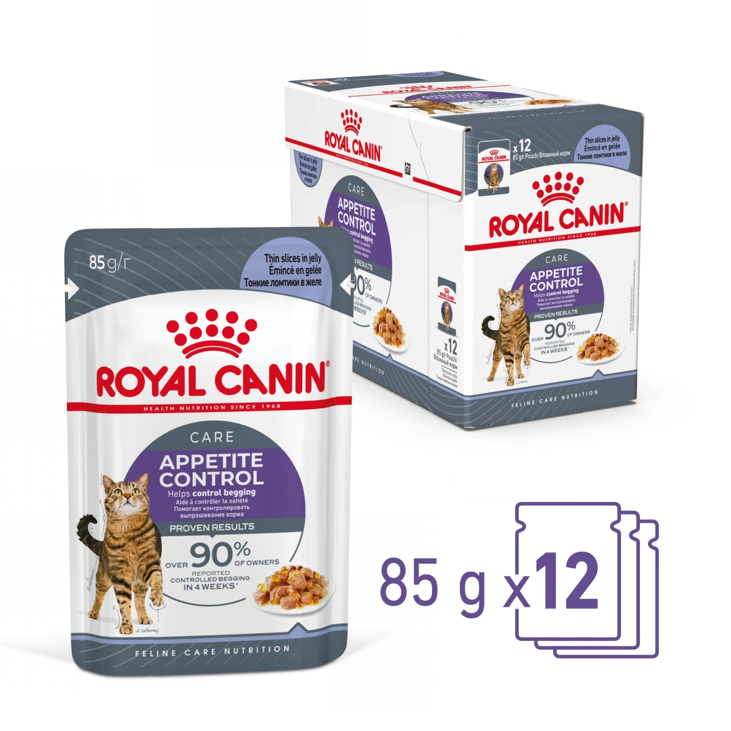 Royal Canin Appetite Control Care In Jelly Adult Wet Cat Food For Cats 12 X 85g 4 Royal Canin Appetite Control Care In Jelly Adult Wet Cat Food For Cats 12 X 85g - Image 4