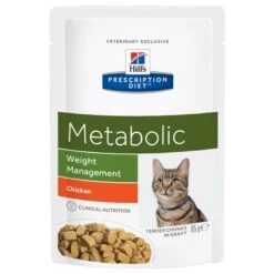 Hill's Feline Metabolic Cat Food Pouches 12 X 85g