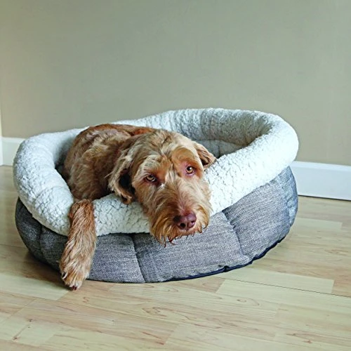 Rosewood Deep Tweed Teddy Bear Round Dog Bed 2 Rosewood Deep Tweed Teddy Bear Round Dog Bed - Image 2