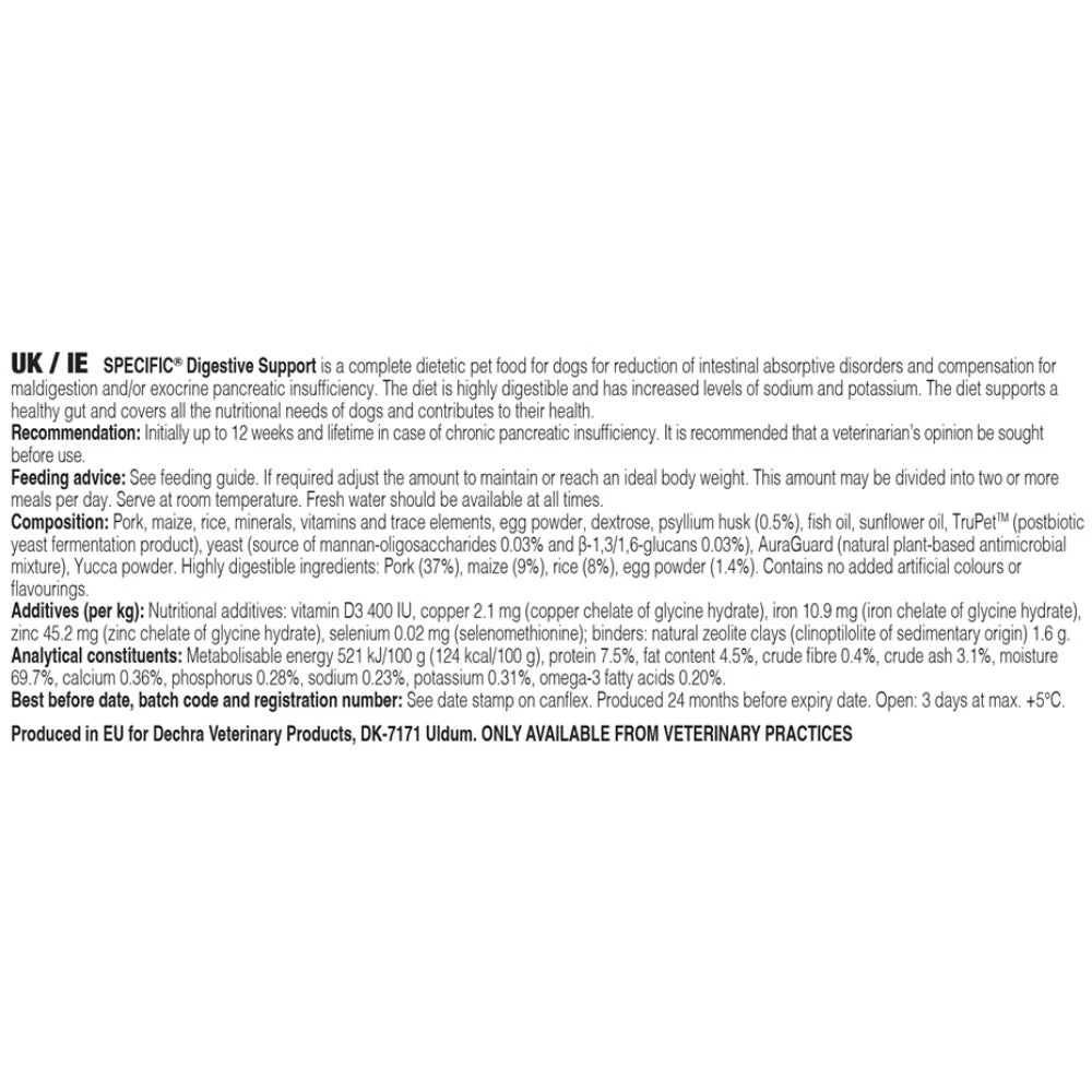 Dechra Specific CIW Digestive Support Wet Dog Food 10 Dechra Specific CIW Digestive Support Wet Dog Food - Image 10