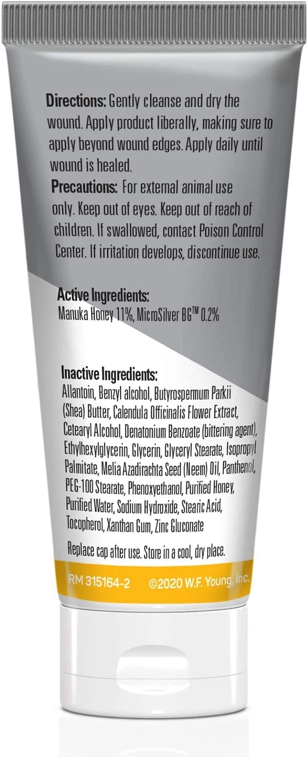 Absorbine Silver Honey Rapid Wound Repair Ointment For Horses 56g 2 Absorbine Silver Honey Rapid Wound Repair Ointment For Horses 56g - Image 2