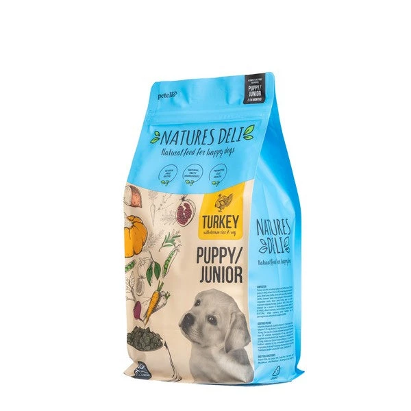 Natures Deli Puppy/Junior Dried Dog Food Turkey With Rice 2kg 1 Natures Deli Puppy/Junior Dried Dog Food Turkey With Rice 2kg