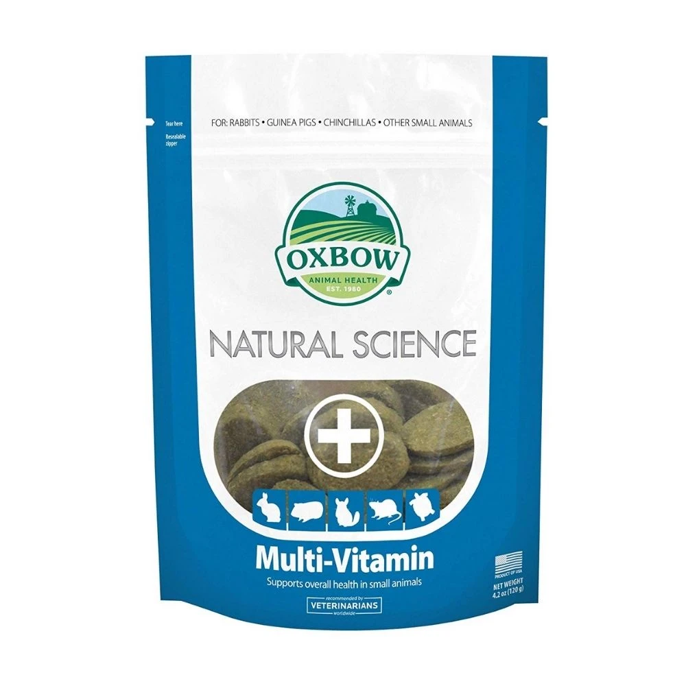 Oxbow Natural Science Multi-Vitamin Supplement For Small Animals X 60 Tablets 1 Oxbow Natural Science Multi-Vitamin Supplement For Small Animals X 60 Tablets