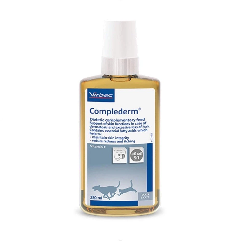 Virbac Complederm Complementary Feed For Pets 250ml 1 Virbac Complederm Complementary Feed For Pets 250ml
