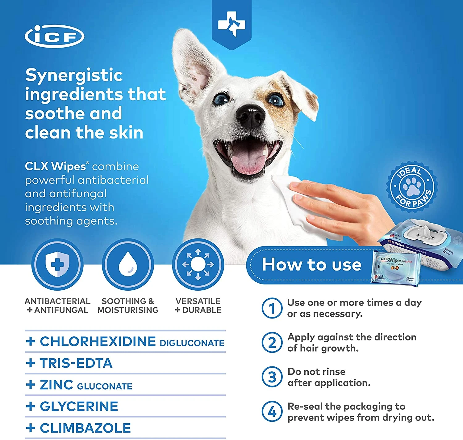 CLX Pet Cleansing Wipes 7 CLX Pet Cleansing Wipes - Image 7
