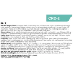 Dechra Specific CRD-2 Weight Control Dry Dog Food -Pet Supply Store zcgzjqyz2t0