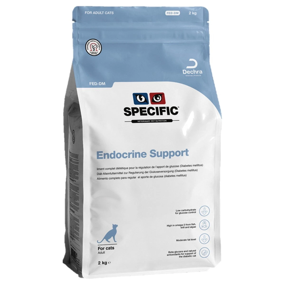 Dechra Specific FED-DM Endocrine Support Cat Food 1 Dechra Specific FED-DM Endocrine Support Cat Food