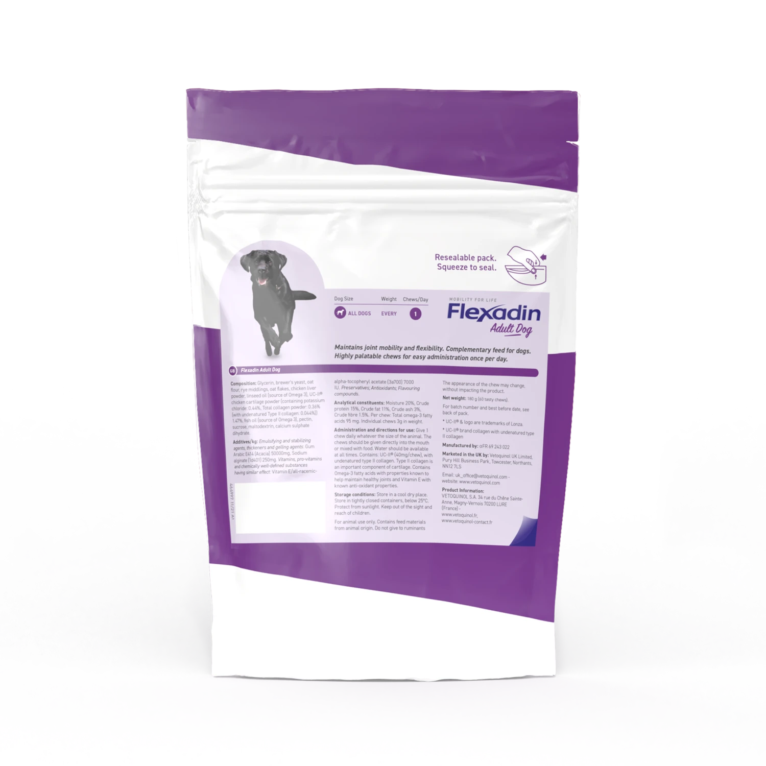 Vetoquinol Flexadin UC-II Joint Care For Dogs 2 Vetoquinol Flexadin UC-II Joint Care For Dogs - Image 2